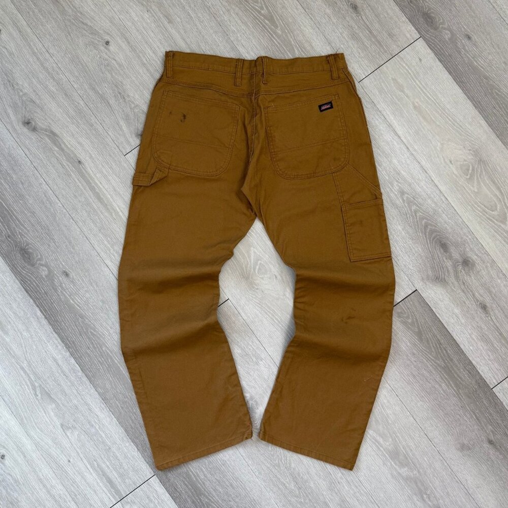 Vintage Dickies Men's Brown Carpenter Pants - Size 34x30